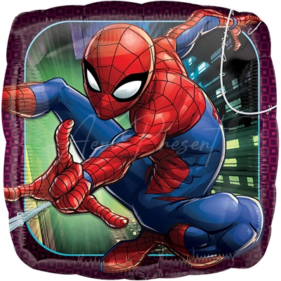 Летящий человек паук, фольгированный шар